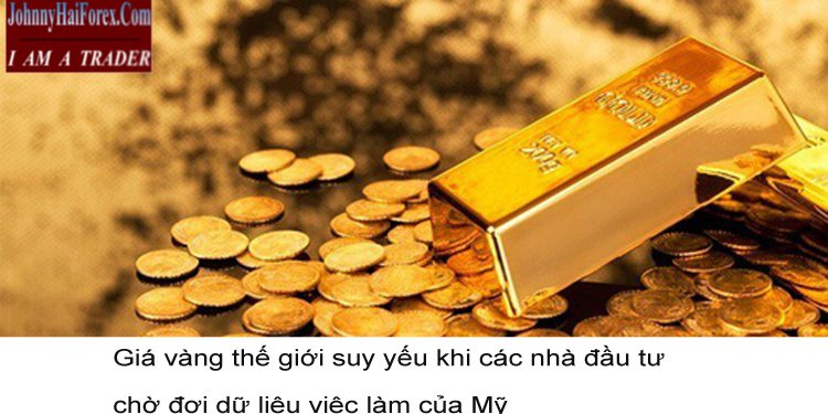 Thị trường vàng ngày 01/09: Giá vàng thế giới suy yếu khi các nhà đầu tư chờ đợi dữ liệu việc làm của Mỹ